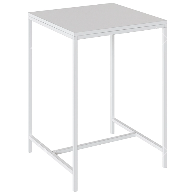 Sleek High Table: Simple Elegance 3D model image 2
