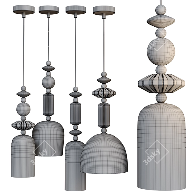 Odeon Light Candy Pendant Lights 3D model image 5