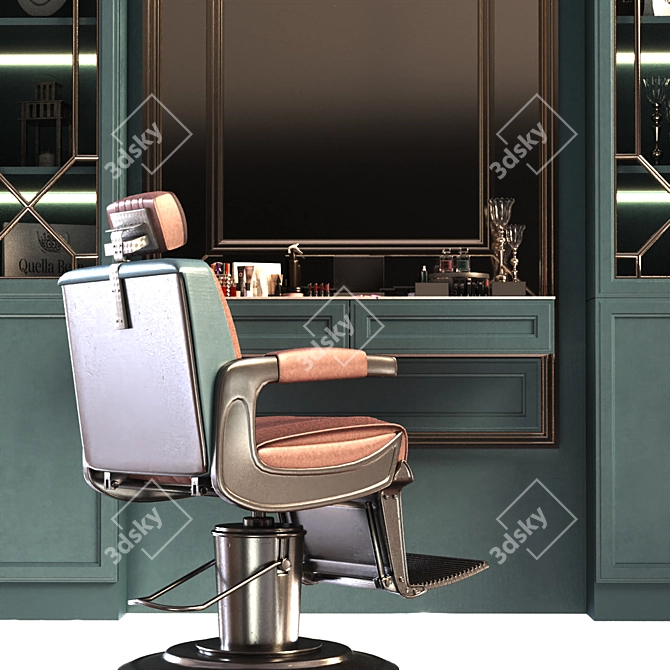 Elegant Beauty Salon Set 3D model image 6