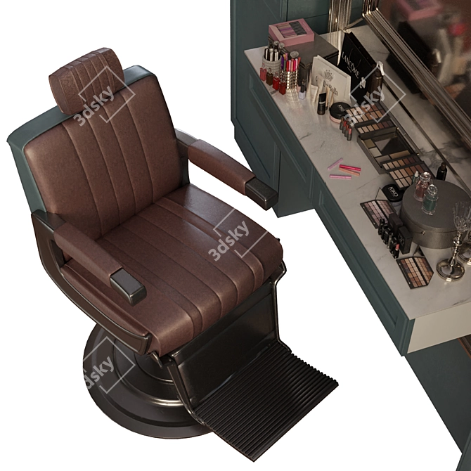 Elegant Beauty Salon Set 3D model image 8