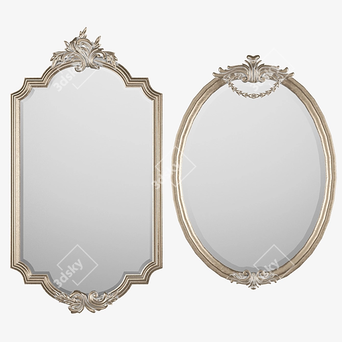 Giovannini Baroque Mirrors 3D model image 1