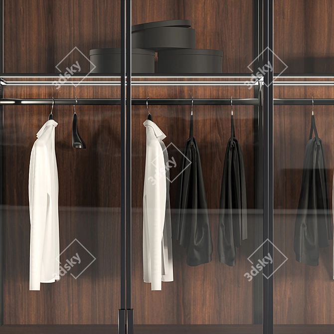 Spacious 8-door Cabinet 3D model image 3