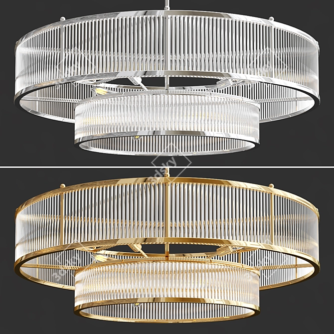 Elegant Marais Round Table 3D model image 1