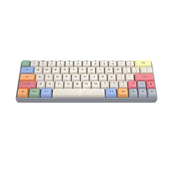 EliteCraft Custom Mechanical Keyboard 3D model image 1