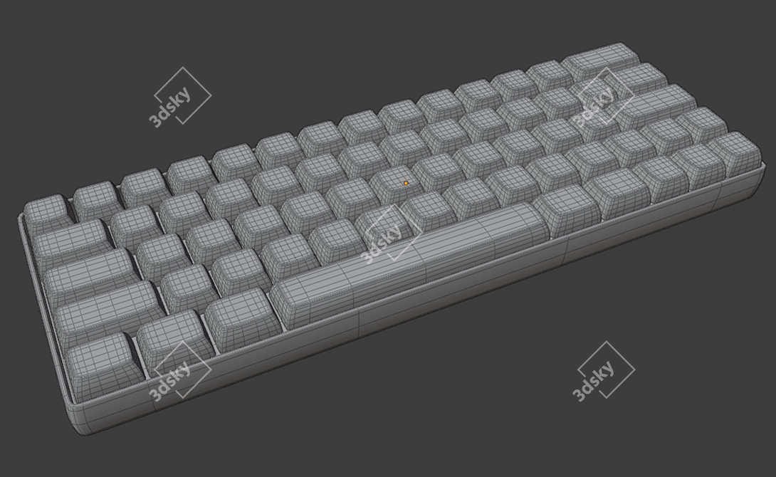 EliteCraft Custom Mechanical Keyboard 3D model image 6