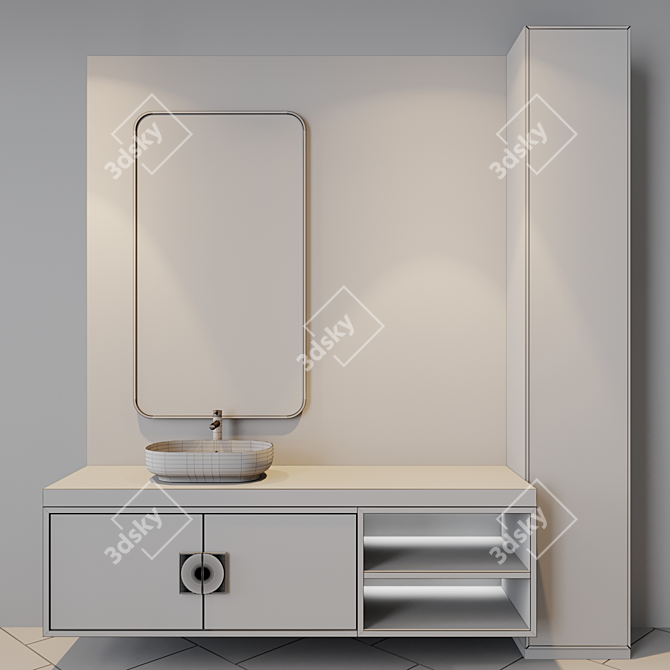 Modern Bath Set: Inspired by Studia-54 3D model image 4