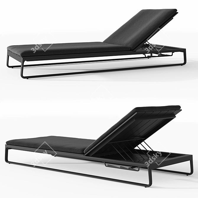 Restoration Hardware Vietri Chaise 3D model image 1