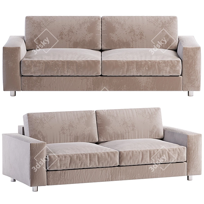 Modern 2014 Sofa: Stylish & Versatile 3D model image 1