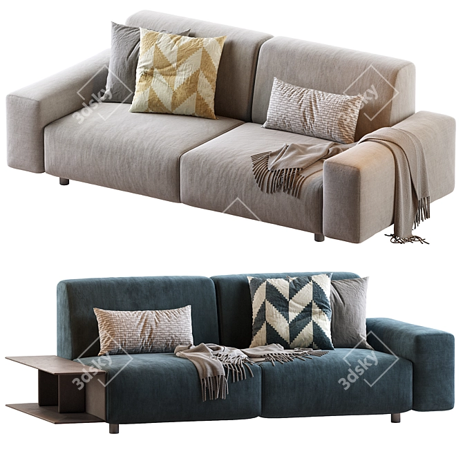 Modern Aston Sofa: Stylish Comfort for Your Space 3D model image 1