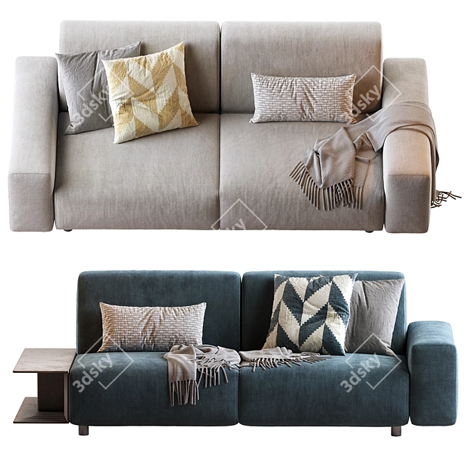 Modern Aston Sofa: Stylish Comfort for Your Space 3D model image 2