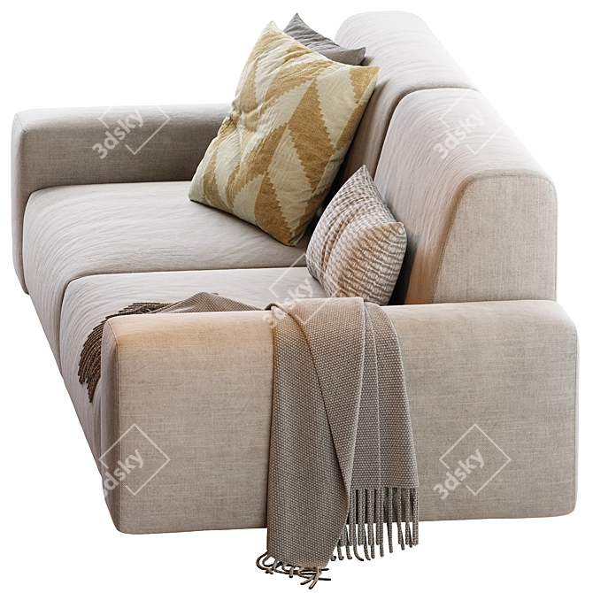 Modern Aston Sofa: Stylish Comfort for Your Space 3D model image 4