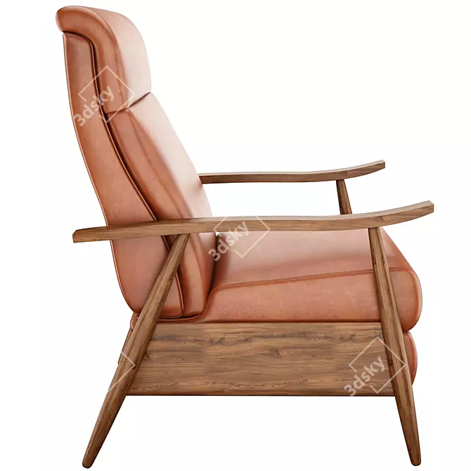 Luxury Recliner Chair: 3dsMax Scenes & PBR Materials 3D model image 2