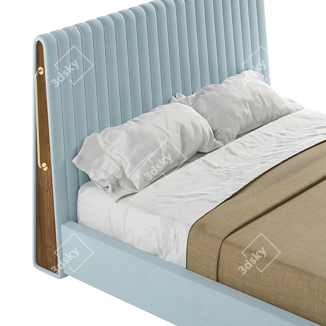 Modern Mezzo Rivers Bed 3D model image 2