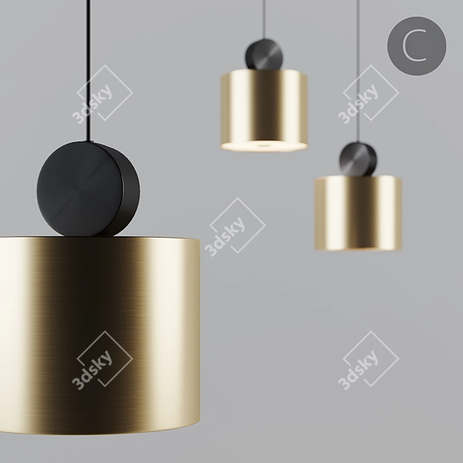 SHEEN LED Pendant Lights 3D model image 4