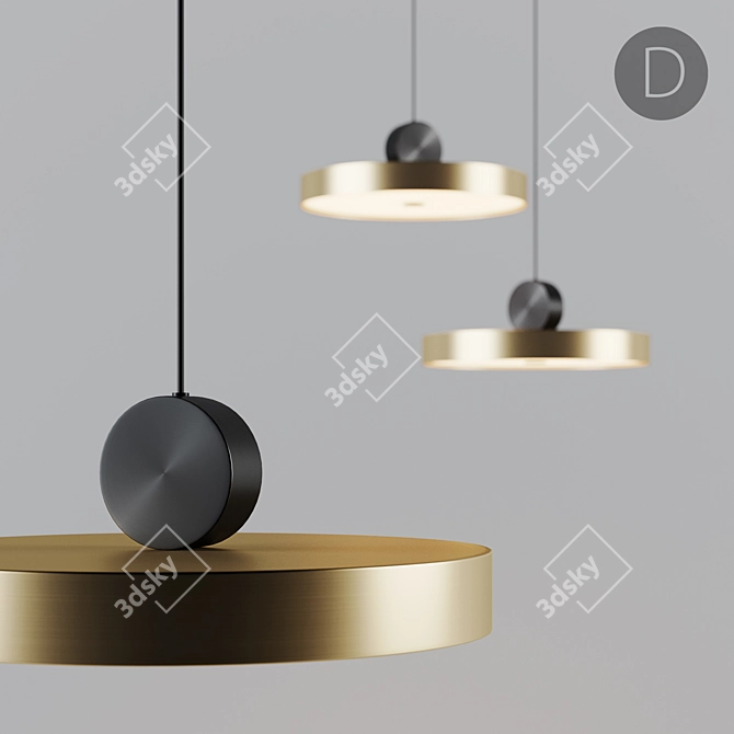 SHEEN LED Pendant Lights 3D model image 5