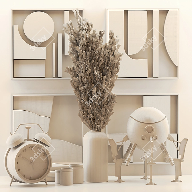 Elegant Decorative Set 2014 3D model image 4