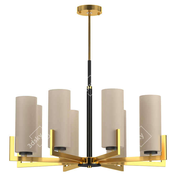 Elegant Geometric Lighting: Maytoni Fortano 3D model image 2