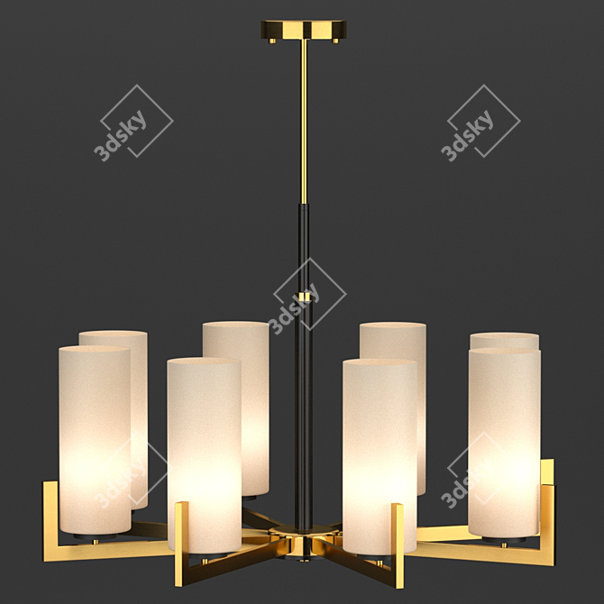 Elegant Geometric Lighting: Maytoni Fortano 3D model image 3