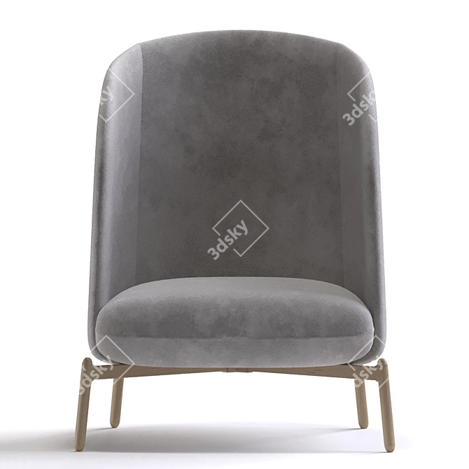 Cozy Nest Armchair 3D model image 3