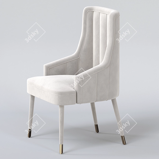 Elegant 1stdibs Dining Chairs(Set of 4) 3D model image 3
