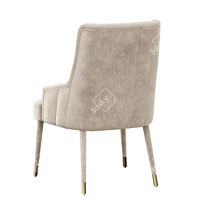 Elegant 1stdibs Dining Chairs(Set of 4) 3D model image 8