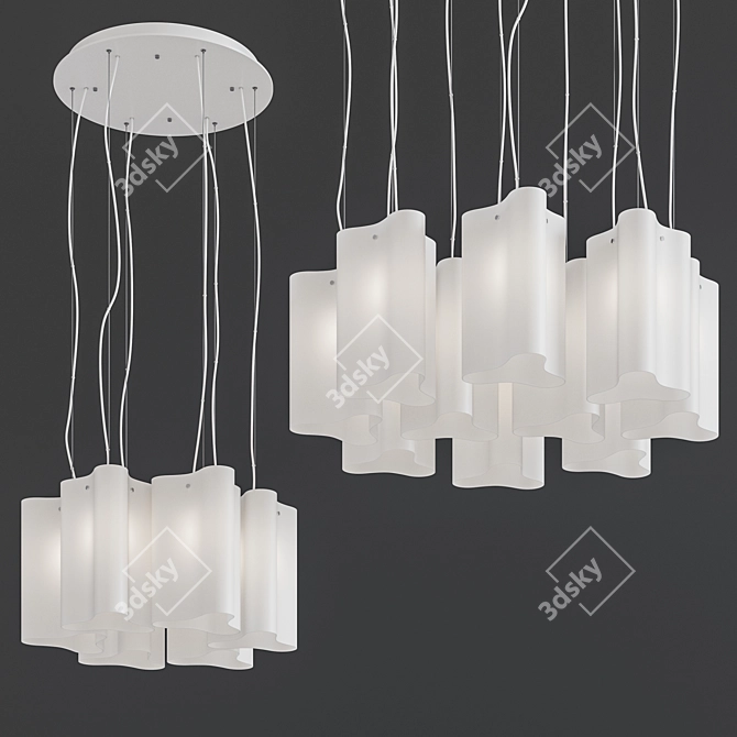 Compo Ideal Lux: Versatile Adjustable Pendant Lights 3D model image 1