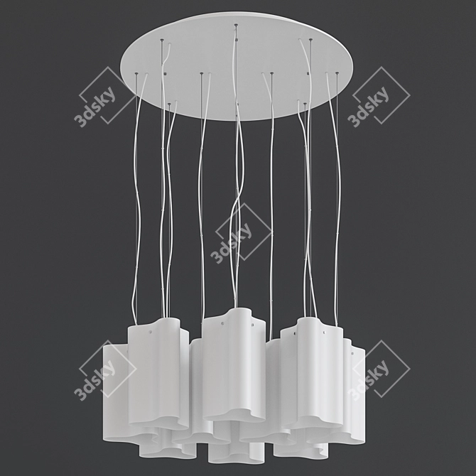 Compo Ideal Lux: Versatile Adjustable Pendant Lights 3D model image 2