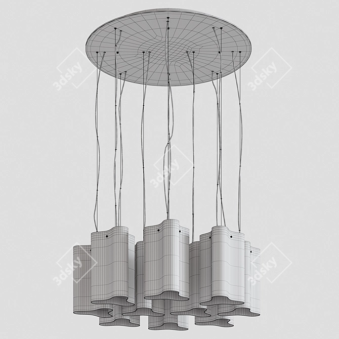 Compo Ideal Lux: Versatile Adjustable Pendant Lights 3D model image 6