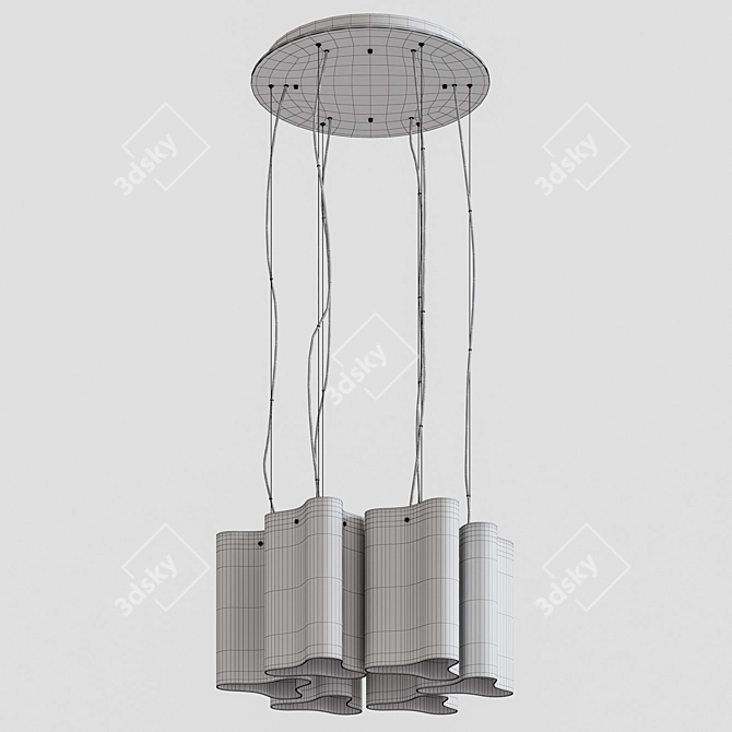 Compo Ideal Lux: Versatile Adjustable Pendant Lights 3D model image 7