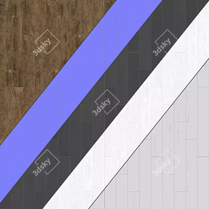 Parquet 53 - Standard and Herringbone Patterns, PBR Materials 3D model image 3