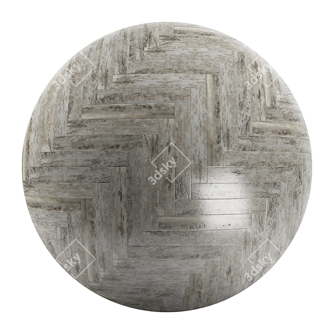 Parquet 54: Standard & Herringbone Patterns with PBR & 4k Textures 3D model image 2