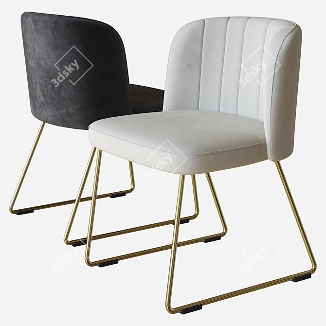 Gaia Chair: Sleek 3D Design 3D model image 2