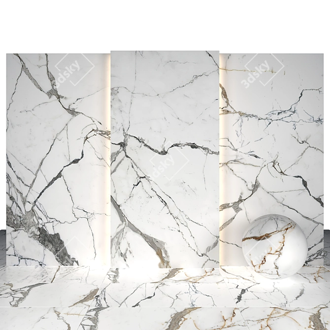 Origines Gold Marble - Exquisite Texture Collection 3D model image 2