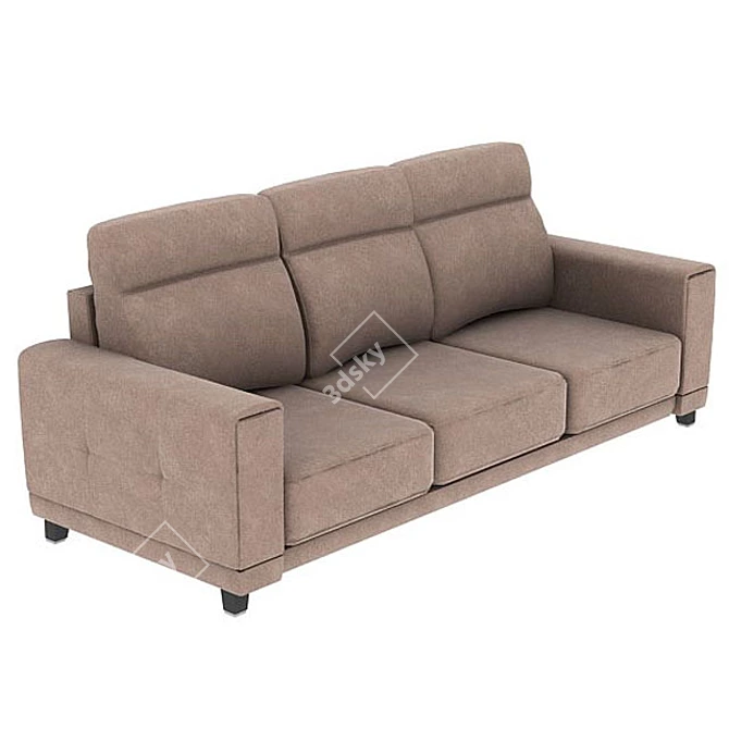 Versatile Quinto Sofa: 9 Stunning Materials 3D model image 8