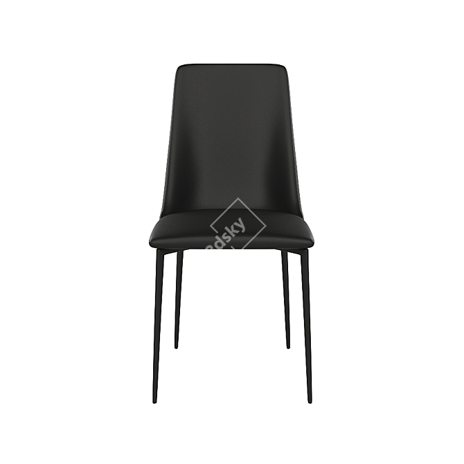 Elegant Jordie Side Chair 3D model image 2