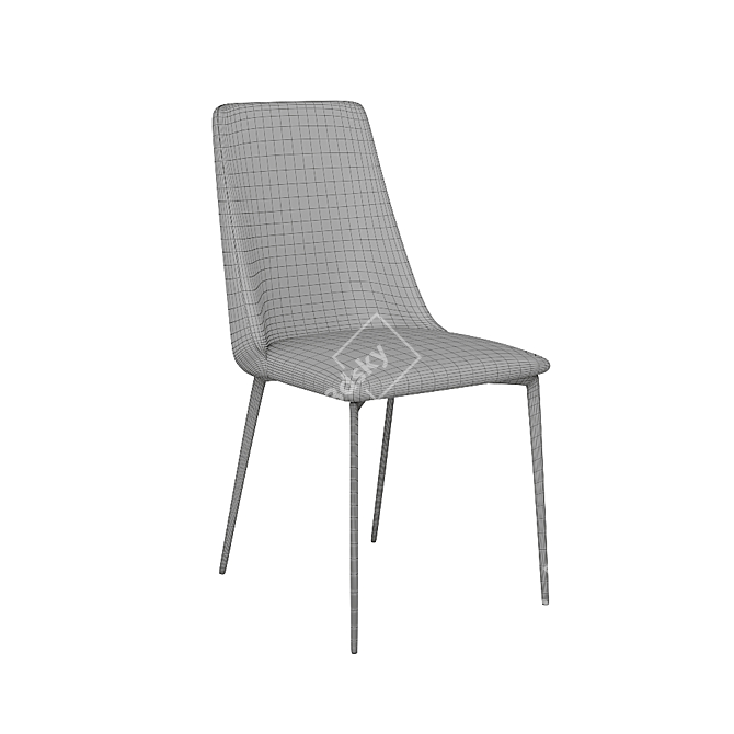 Elegant Jordie Side Chair 3D model image 4