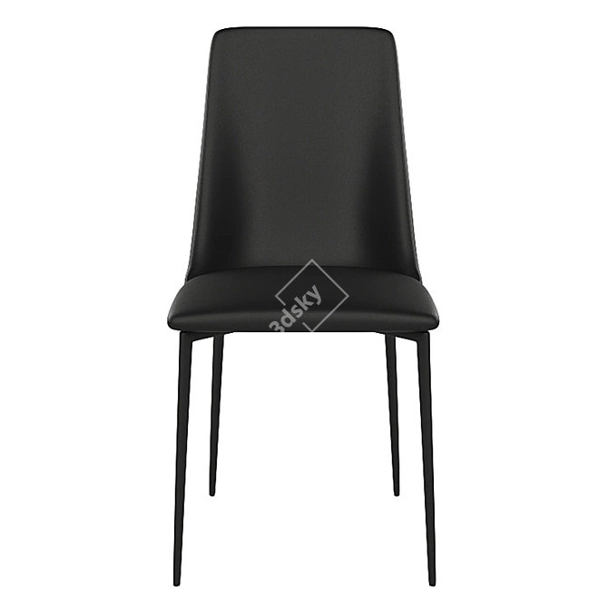 Elegant Jordie Side Chair 3D model image 5