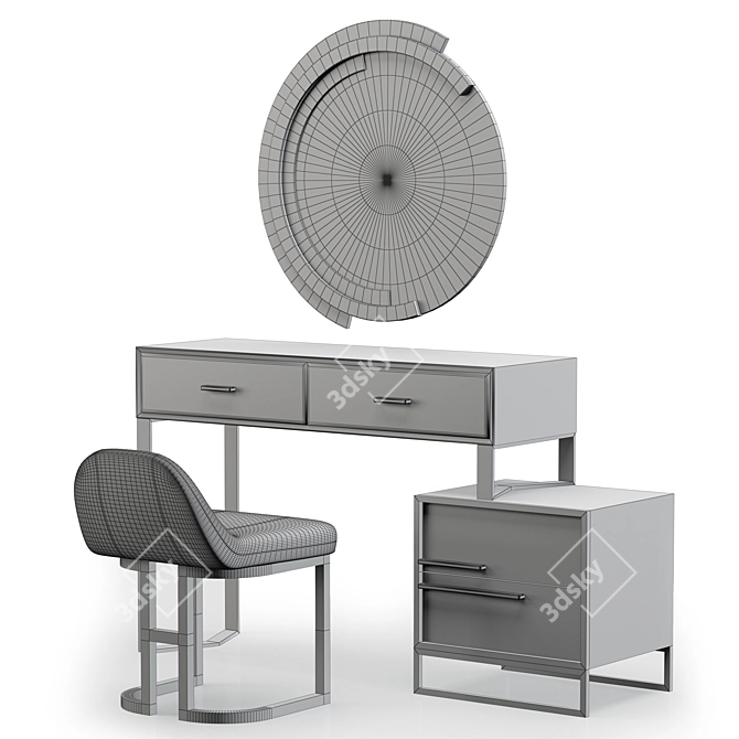Modern Dressing Table with Vray & Corona Render - 2016 Version 3D model image 6
