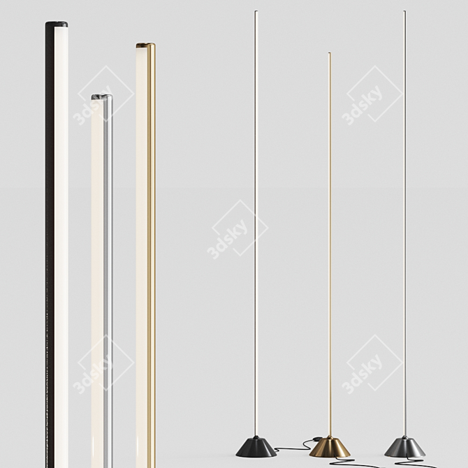 Modern German Designed LED Floor Lamp 3D model image 1