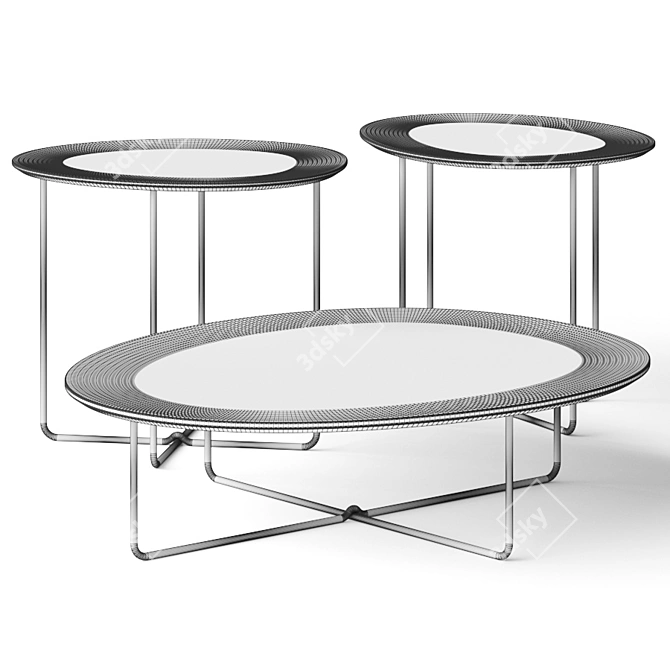  Stylish Alma Design Amarcord Coffee Tables 3D model image 2