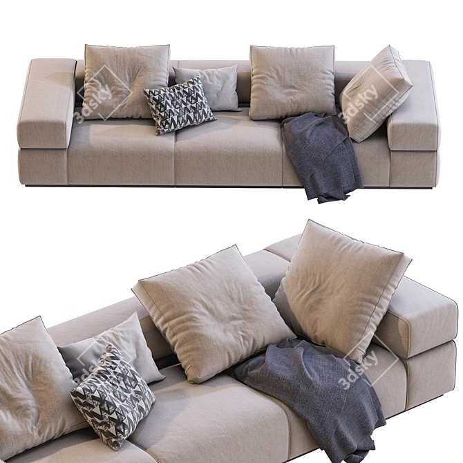 Brick Lane Modular Sofa 3D model image 3