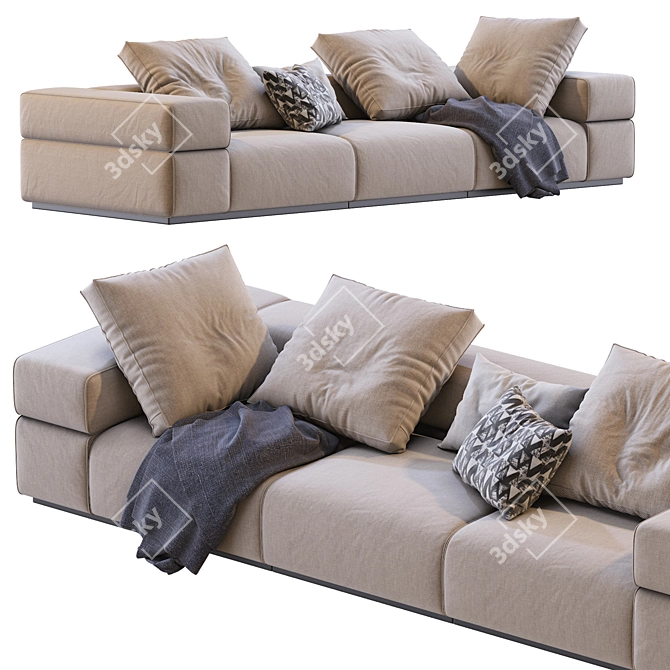 Brick Lane Modular Sofa 3D model image 4