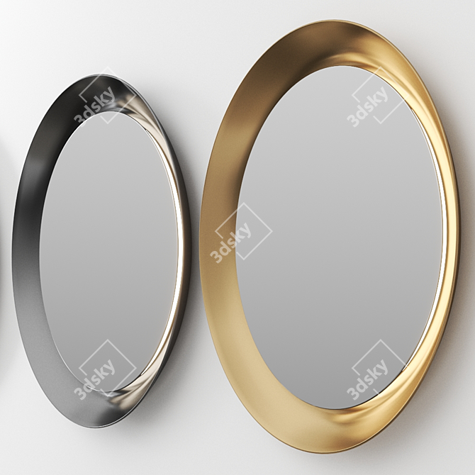  Illuminated Round Mirror: Happy D.2 Plus 3D model image 1
