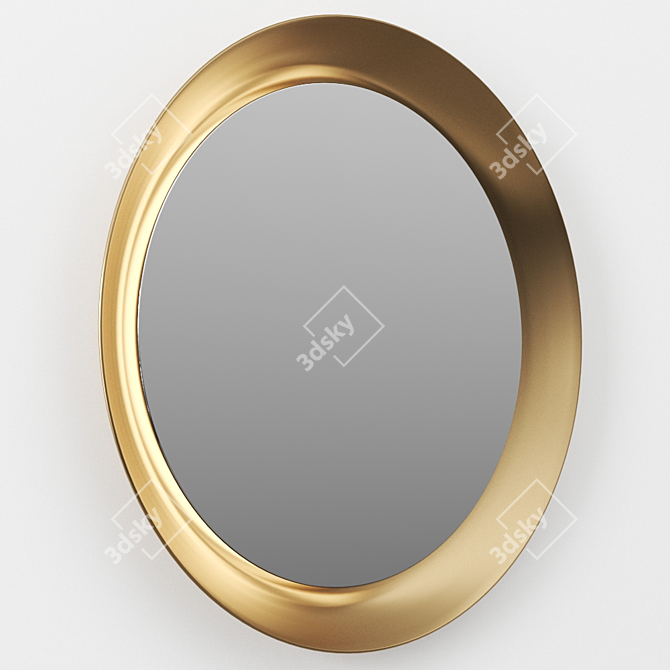  Illuminated Round Mirror: Happy D.2 Plus 3D model image 3