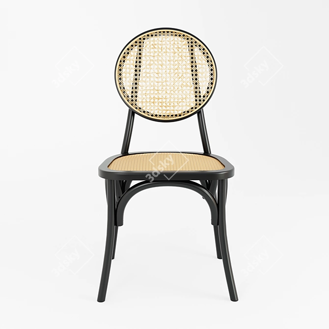 Elegant Stage Chair 3D model image 2