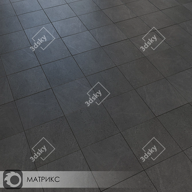 Matrix 30x30 Ceramic Floor Tile 3D model image 2