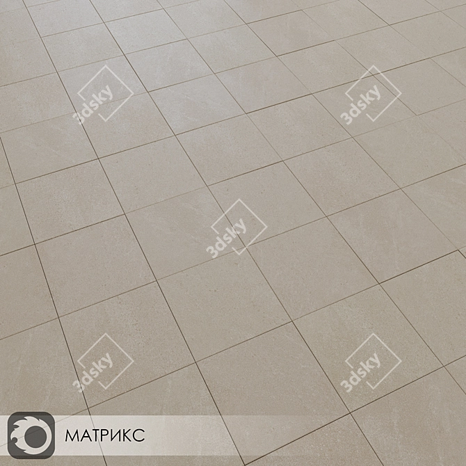 Matrix 30x30 Ceramic Floor Tile 3D model image 4