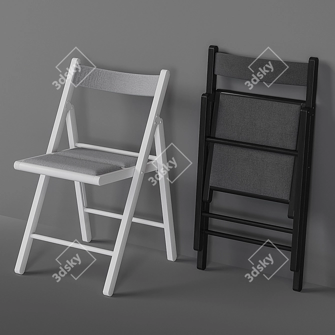 Portable Terje Folding Chair 3D model image 1