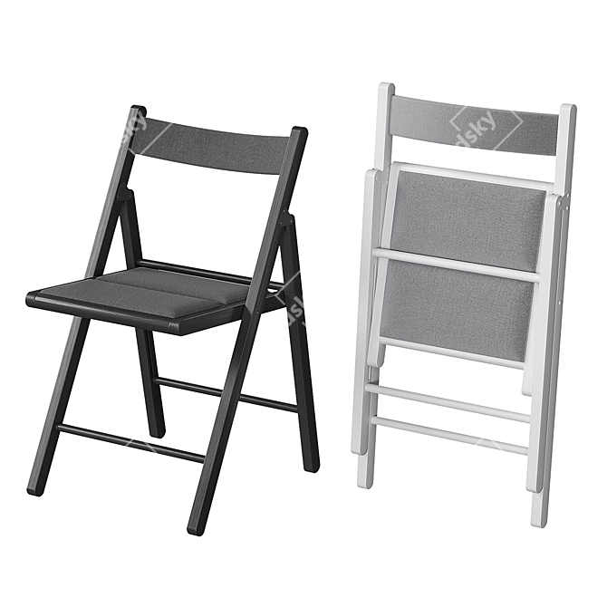 Portable Terje Folding Chair 3D model image 9