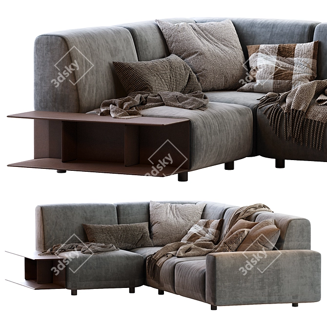 Modern Aston Sofa 290x220x86 3D model image 2